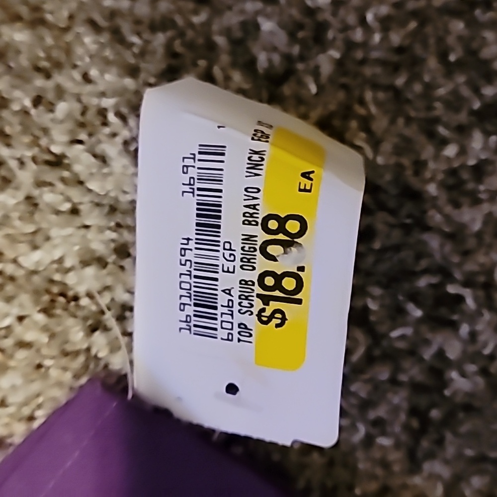 Purple Short Sleeve Top Nwt Scrubs - Picture 4 of 4